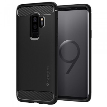 Ốp lưng SamSung Galaxy S9 Plus Spigen Rugged Armor (Đen)